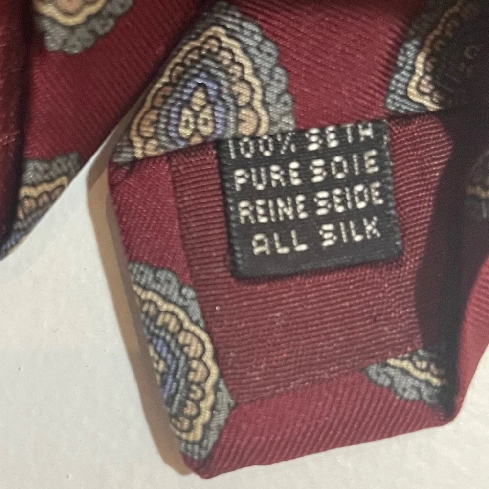 Vintage Made In Italy, Marshall Fields Chicago Men's 100% Silk Tie